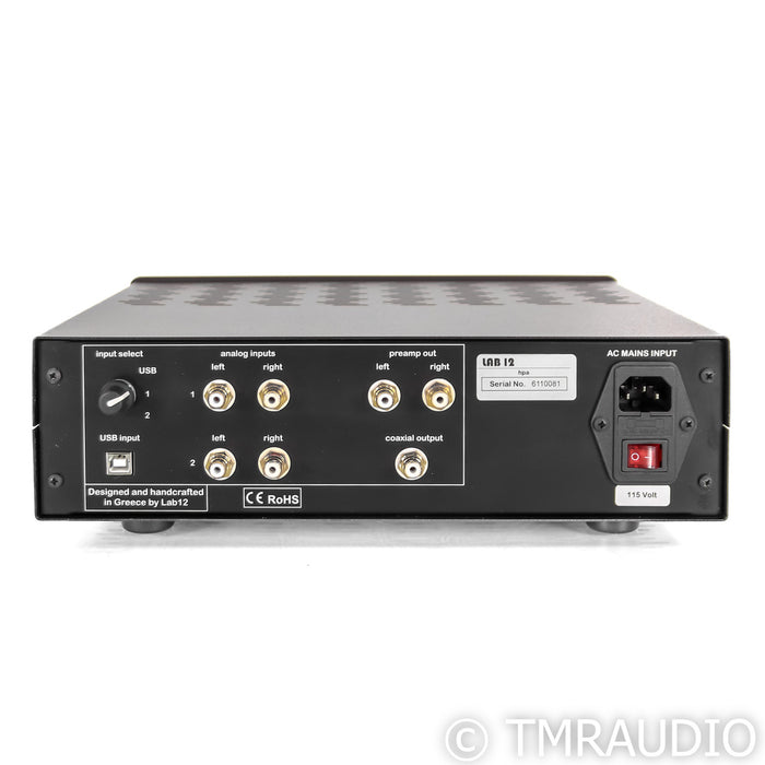 Lab 12 hpa Tube Headphone Amplifier; Black (Open Box)