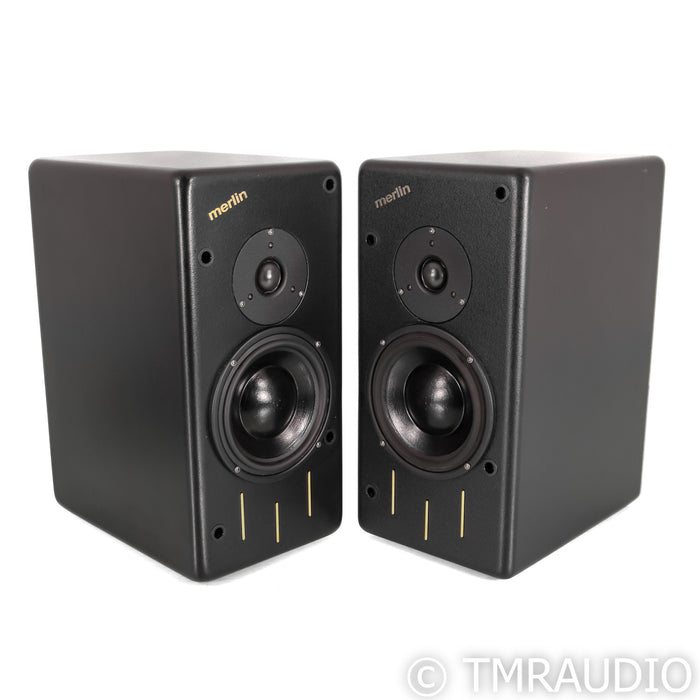 Merlin TSM Bookshelf Speakers; Black