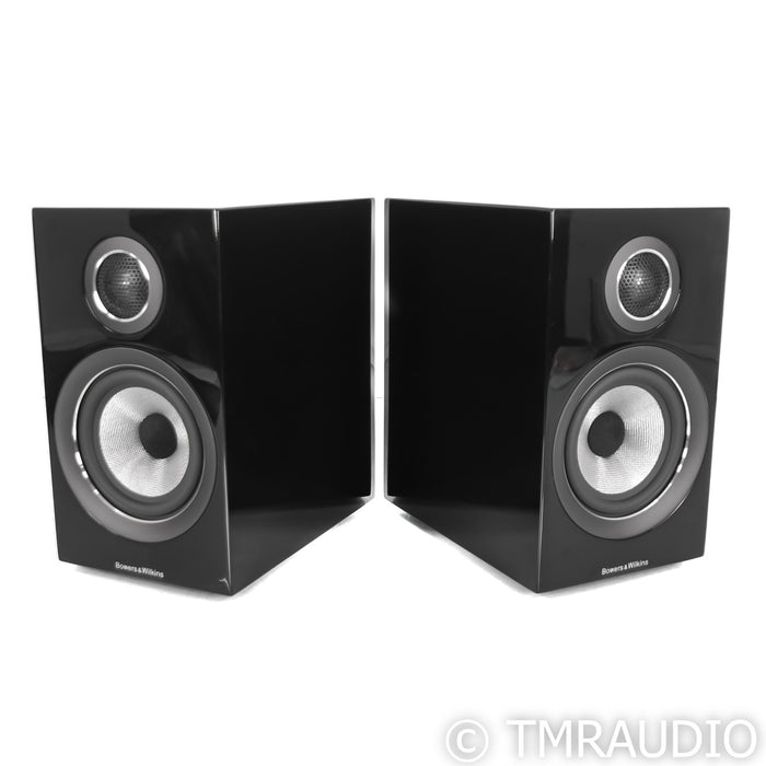 B&W 707 S2 Bookshelf Speakers; Gloss Black Pair