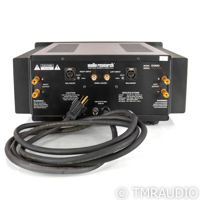 Audio Research D300 Stereo Power Amplifier; Black