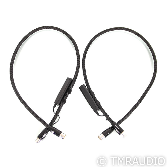 AudioQuest Wind XLR Cables; 1m Pair Balanced Interconnects; 72v DBS