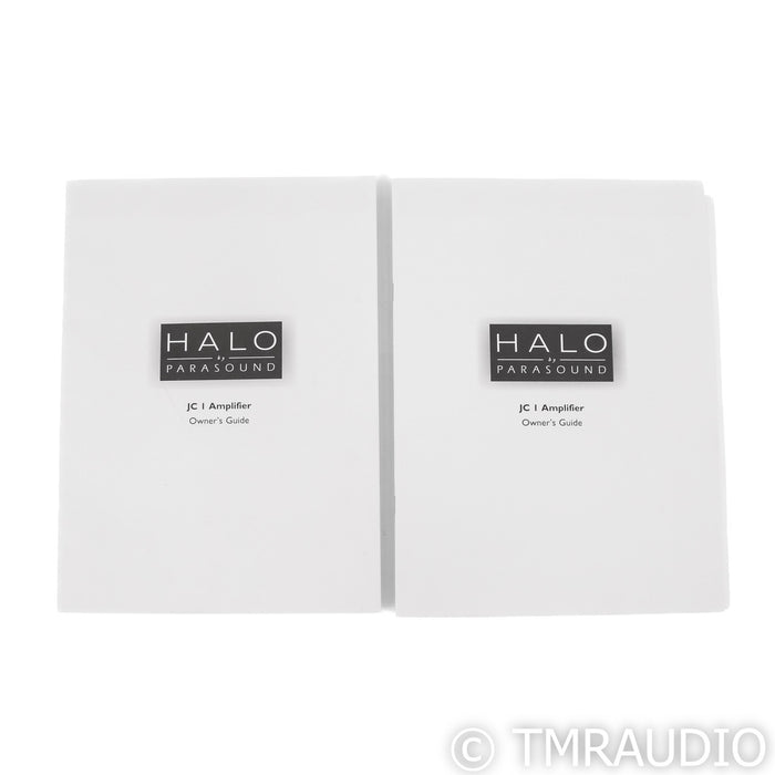 Parasound JC-1 Mono Power Amplifiers; Black Pair
