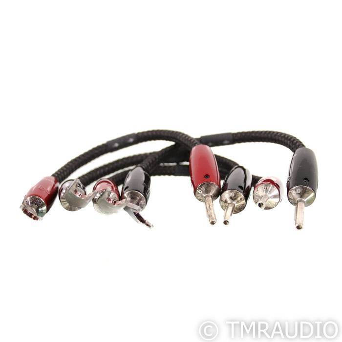 AudioQuest Saturn Bi-Wire Speaker Jumper Cables; Silver (Set of Four)