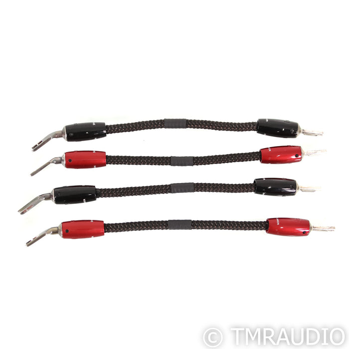 AudioQuest Saturn Bi-Wire Speaker Jumper Cables; Silver (Set of Four)