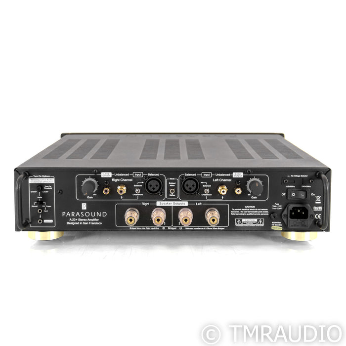 Parasound Halo A23+ Stereo / Mono Power Amplifier; Black; A-23 Plus
