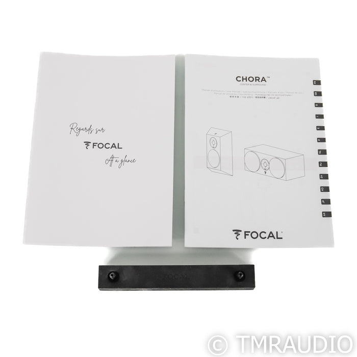 Focal Focal Chora Center Channel Speaker; Dark Wood