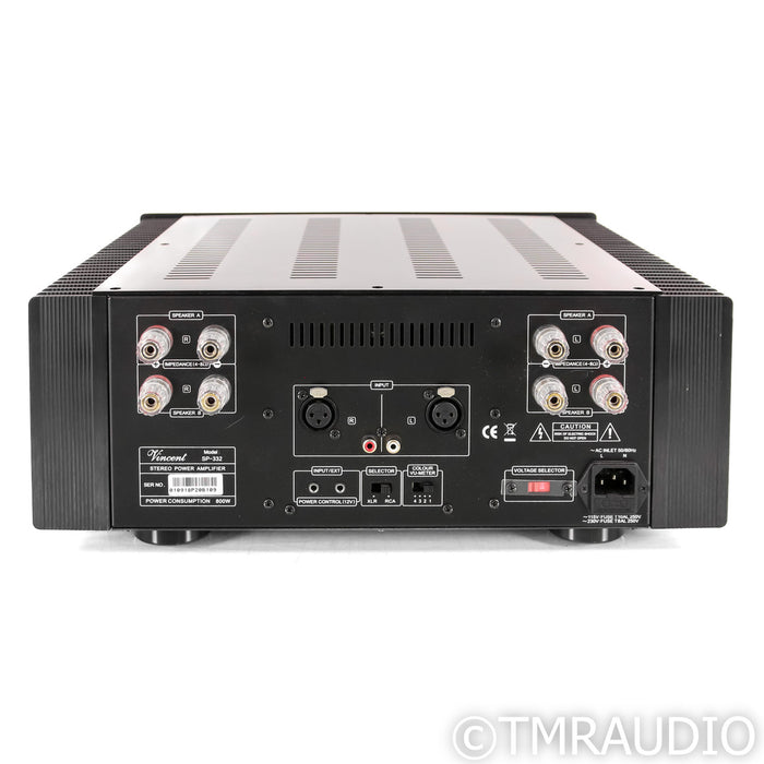 Vincent SP-332 Stereo Tube Hybrid Power Amplifier; SP332; Black