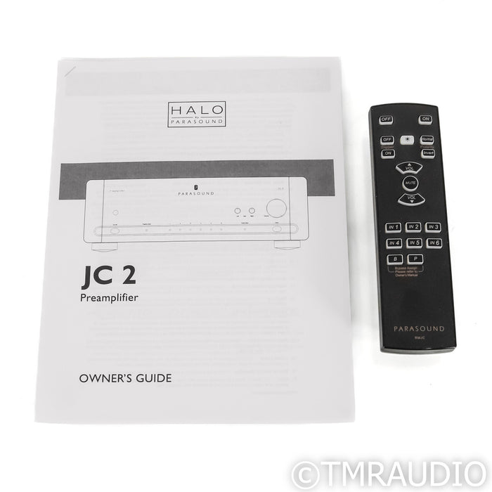 Parasound Halo JC2 BP Stereo Preamplifier; JC-2 with Bypass; Black