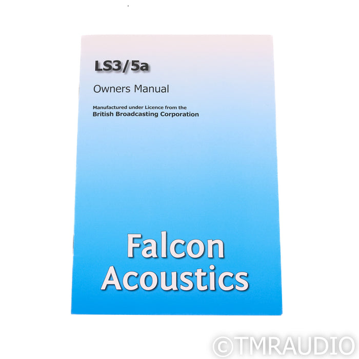 Falcon Acoustics LS3/5A Silver Badge Bookshelf Speakers; Walnut Pair