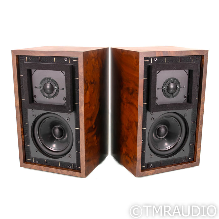 Falcon Acoustics LS3/5A Silver Badge Bookshelf Speakers; Walnut Pair