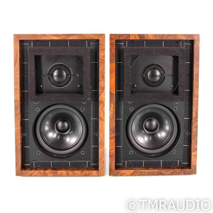 Falcon Acoustics LS3/5A Silver Badge Bookshelf Speakers; Walnut Pair
