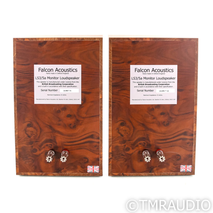 Falcon Acoustics LS3/5A Silver Badge Bookshelf Speakers; Walnut Pair