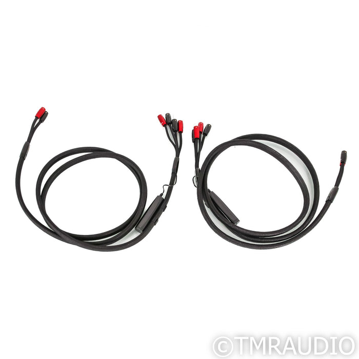 AudioQuest Obsidian Bi-Wire Speaker Cables; 8ft Pair; 72v DBS