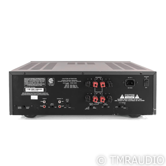NAD C272 Stereo Power Amplifier; Black