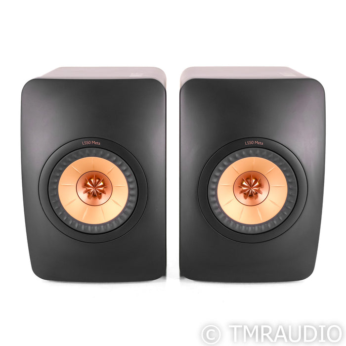KEF LS50 Meta Bookshelf Speakers; Black Pair