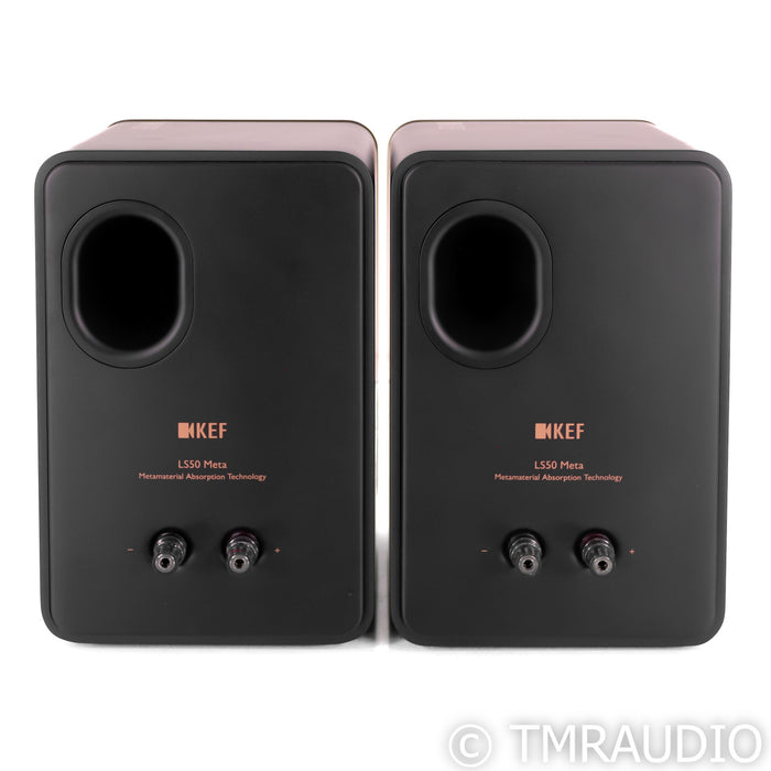 KEF LS50 Meta Bookshelf Speakers; Black Pair