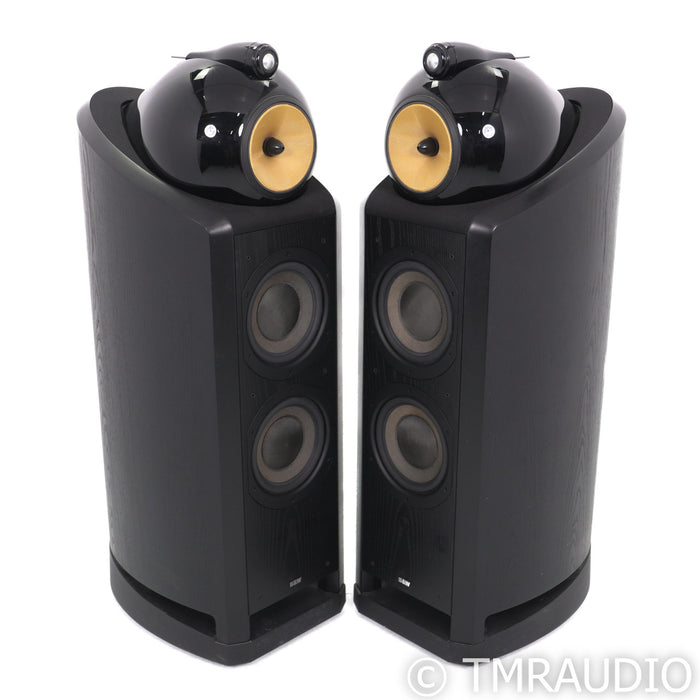 B&W Nautilus 802 Floorstanding Speakers; Black Ash Pair
