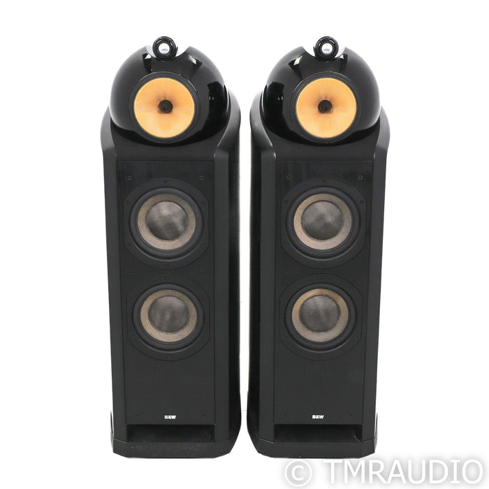 B&W Nautilus 802 Floorstanding Speakers; Black Ash Pair