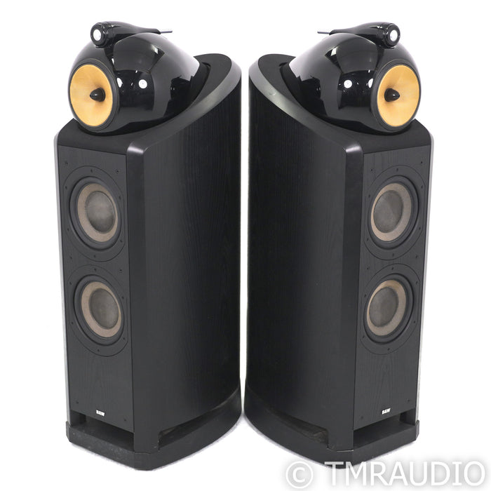 B&W Nautilus 802 Floorstanding Speakers; Black Ash Pair
