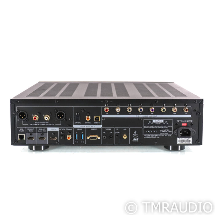 Oppo UDP-205 4K Universal Blu-Ray Player; Black
