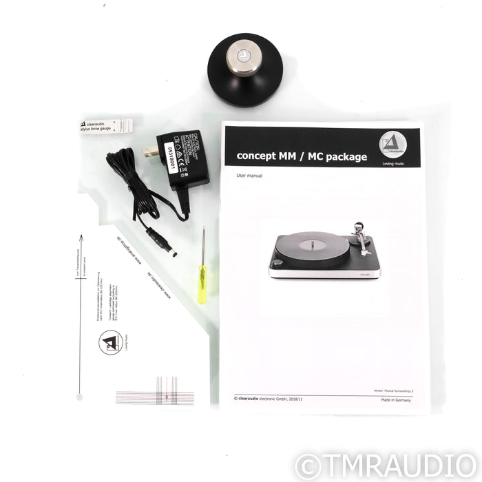 Clearaudio Concept Wood AiR Belt Drive Turntable; No Cartridge (Open Box)