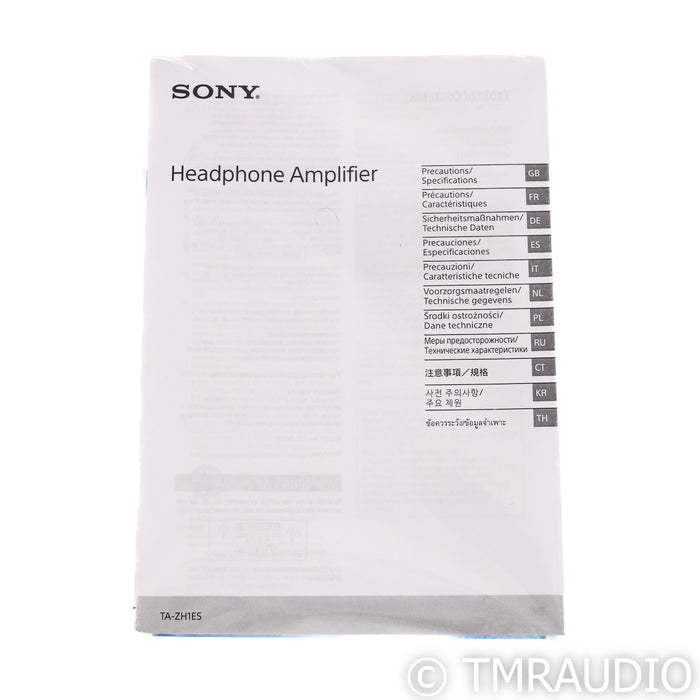 Sony TA-ZH1ES Headphone Amplifier; Black (No Remote)