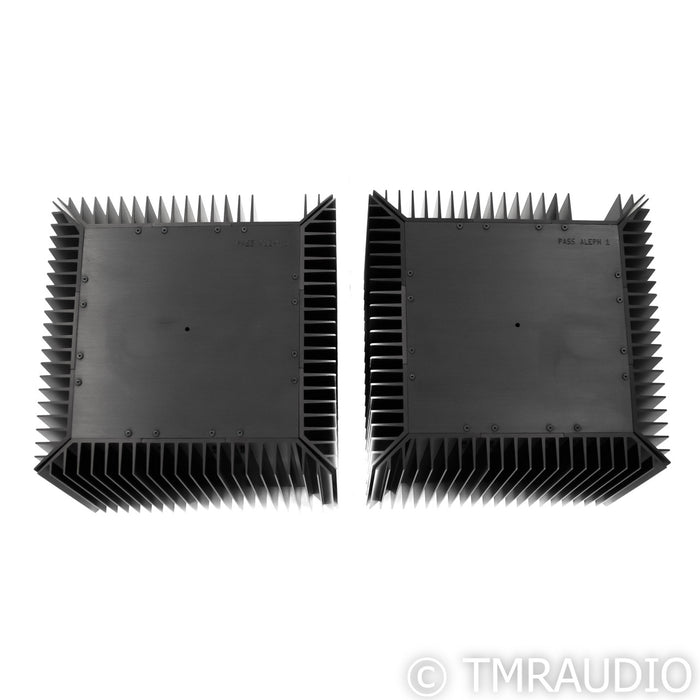 Pass Labs Aleph 1 Mono Power Amplifier; Black Pair; Serviced; Re-capped