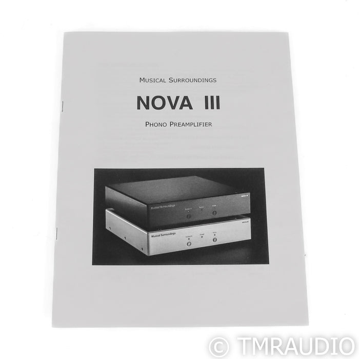 Musical Surroundings Nova III MM / MC Phono Preamplifier; Black
