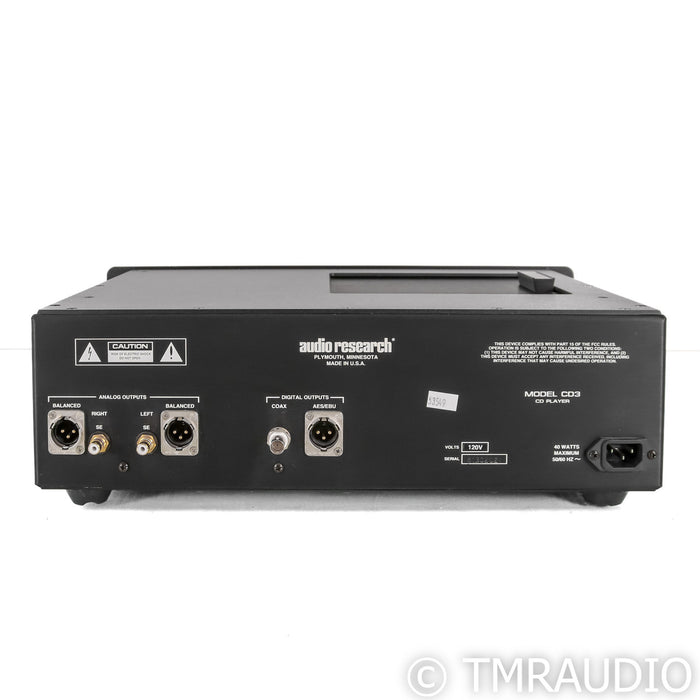 Audio Research CD-3 CD Player; CD3; Black
