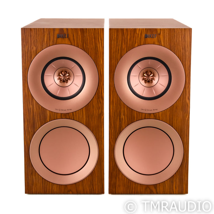 KEF R3 Bookshelf Speakers; Walnut Pair