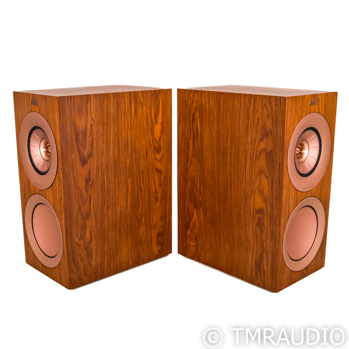 KEF R3 Bookshelf Speakers; Walnut Pair