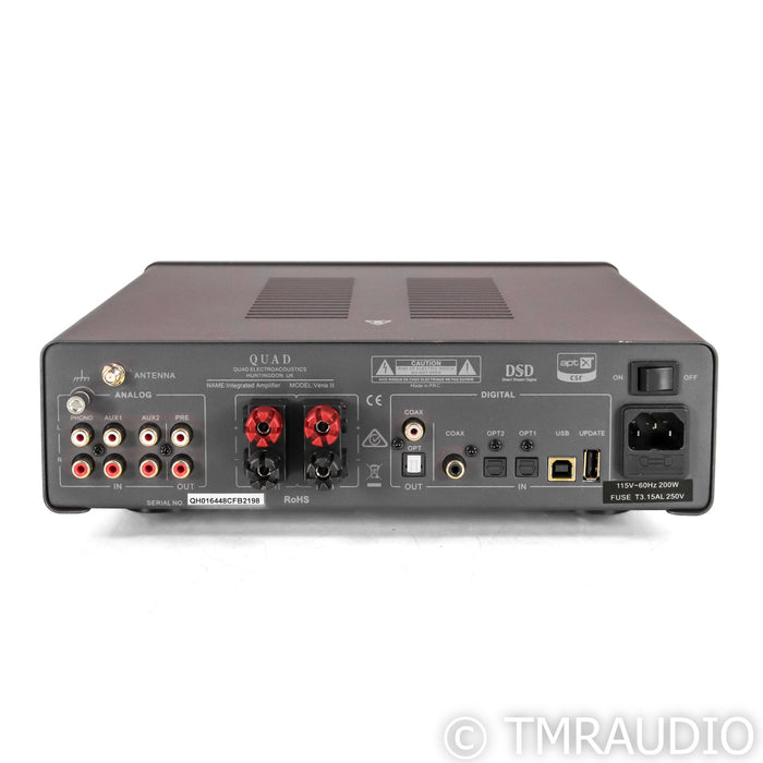 Quad Vena II Stereo Integrated Amplifier; MM Phono; Gray