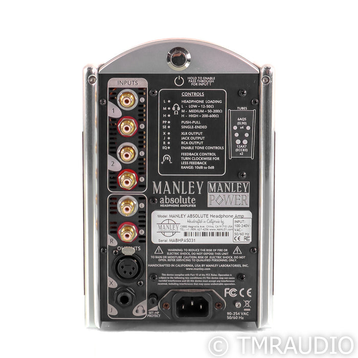 Manley Absolute Tube Headphone Amplifier; Silver