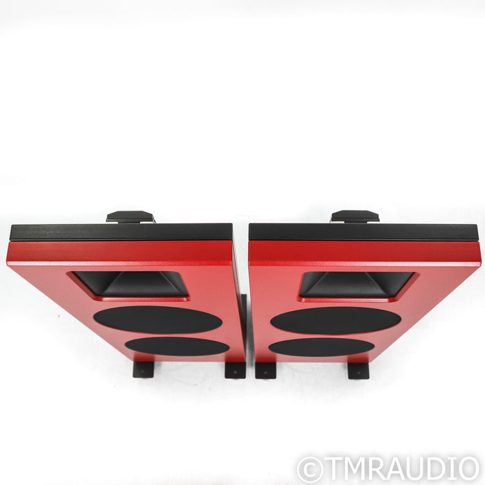 Spatial Audio X5 Open Baffle Hybrid Floorstanding Speakers; Red Pair