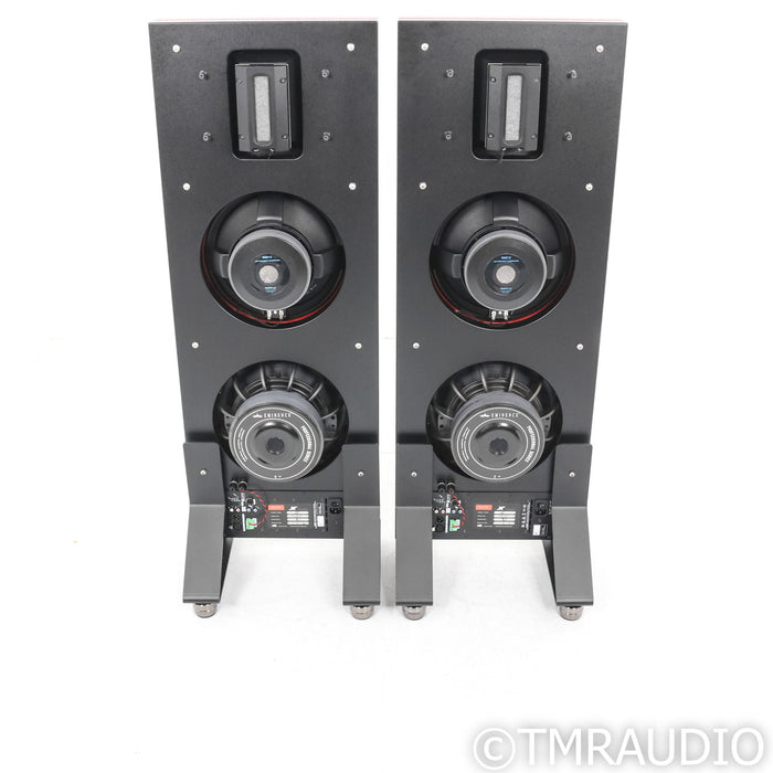 Spatial Audio X5 Open Baffle Hybrid Floorstanding Speakers; Red Pair