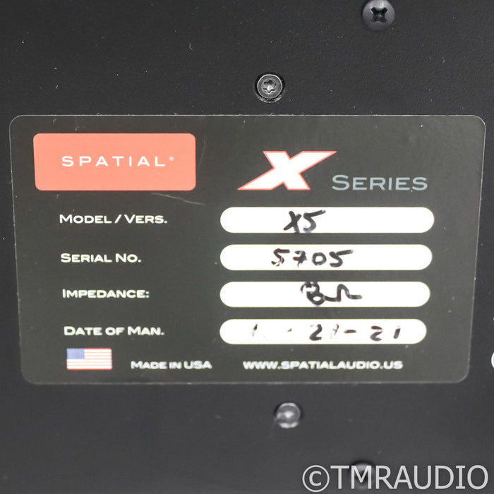 Spatial Audio X5 Open Baffle Hybrid Floorstanding Speakers; Red Pair