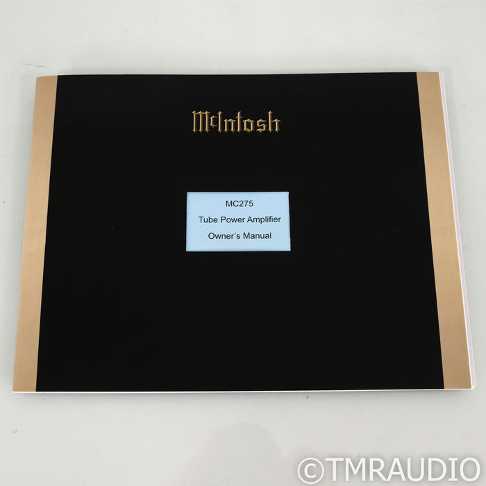 McIntosh MC275 MkVI Stereo / Mono Tube Power Amplifier; MC-275; Mk 6