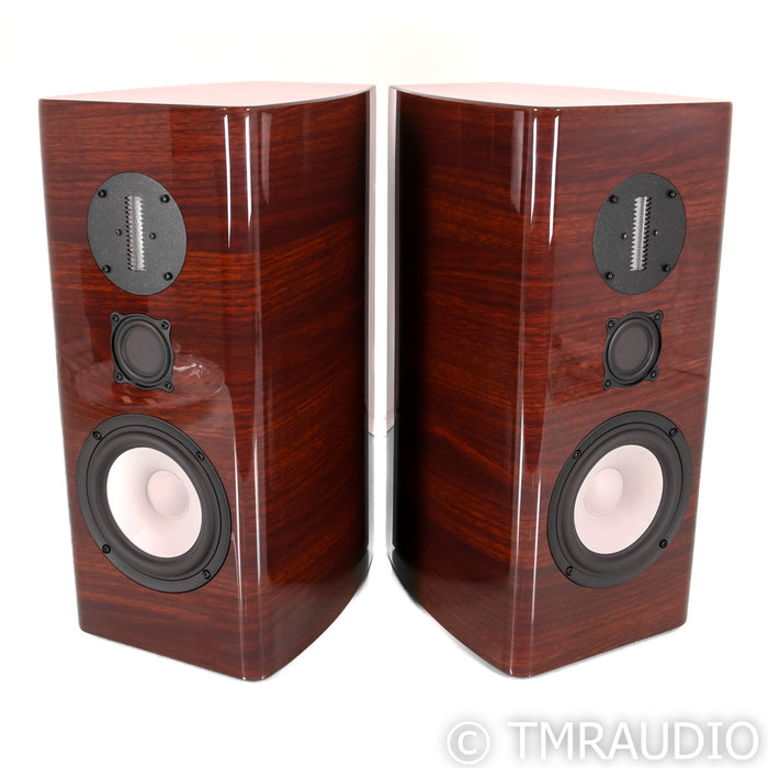 Philharmonic Audio BMR Monitor Bookshelf Speakers; Rosewood Pair; RAAL Ribbon