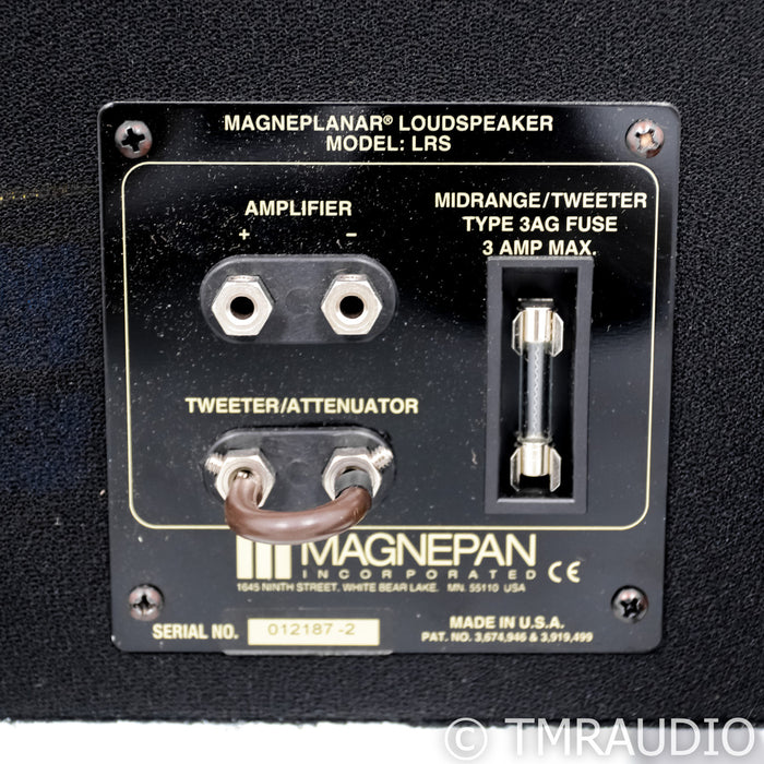 Magnepan LRS Magneplanar Floorstanding Speakers; Black Pair
