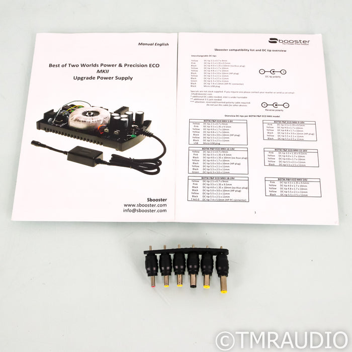 SBooster BOTW P&P ECO MkII DC Power Supply; Power & Precision; 15-16V