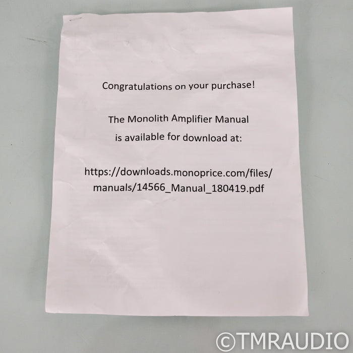 Monolith 5X Five Channel Amplifier