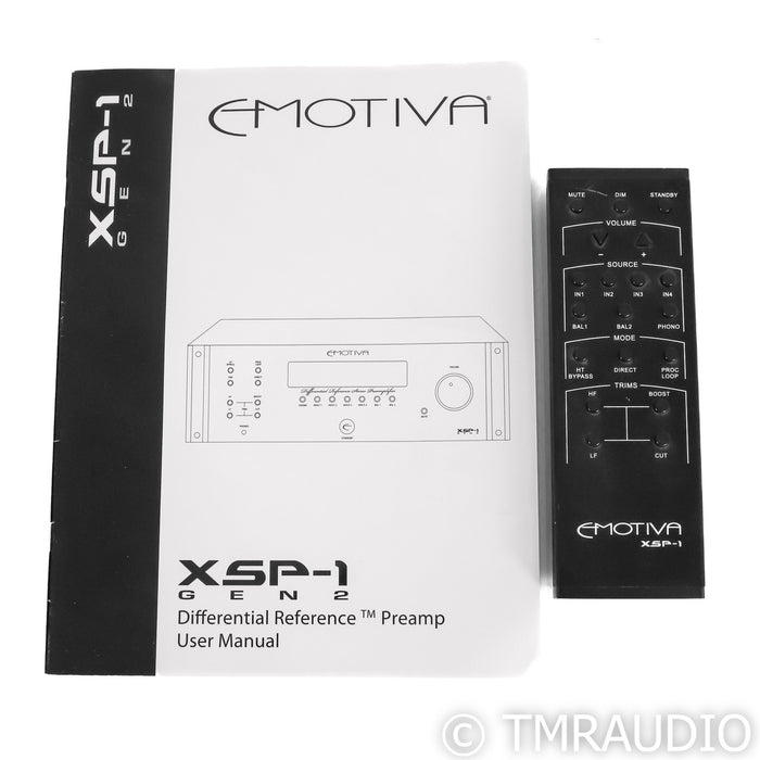 Emotiva XSP-1 Gen2 2.2 Channel Preamplifier; XSP1