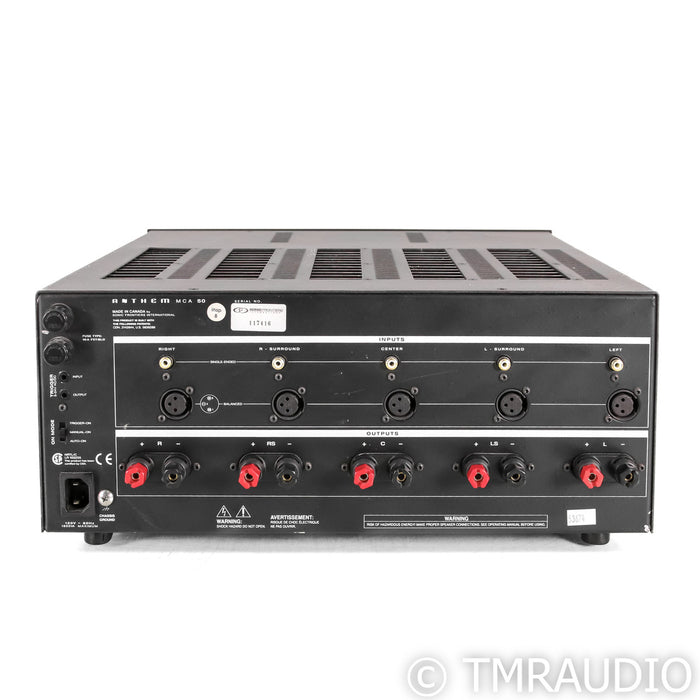 Anthem MCA-50 Five Channel Power Amplifier; MCA50