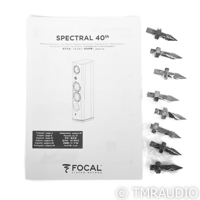 Focal Spectral 40th Anniversary Floorstanding Speakers; Walnut Pair