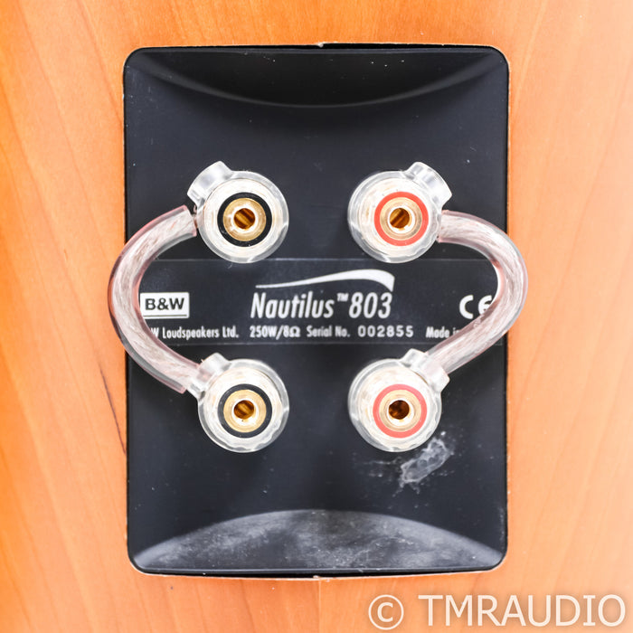 B&W Nautilus 803 Floorstanding Speakers; Cherry Pair