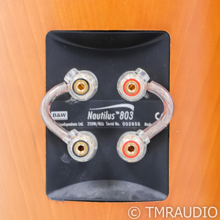 B&W Nautilus 803 Floorstanding Speakers; Cherry Pair