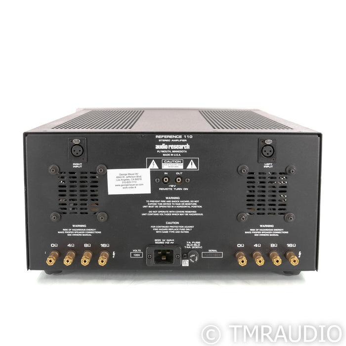 Audio Research Reference 110 Stereo Tube Power Amplifier