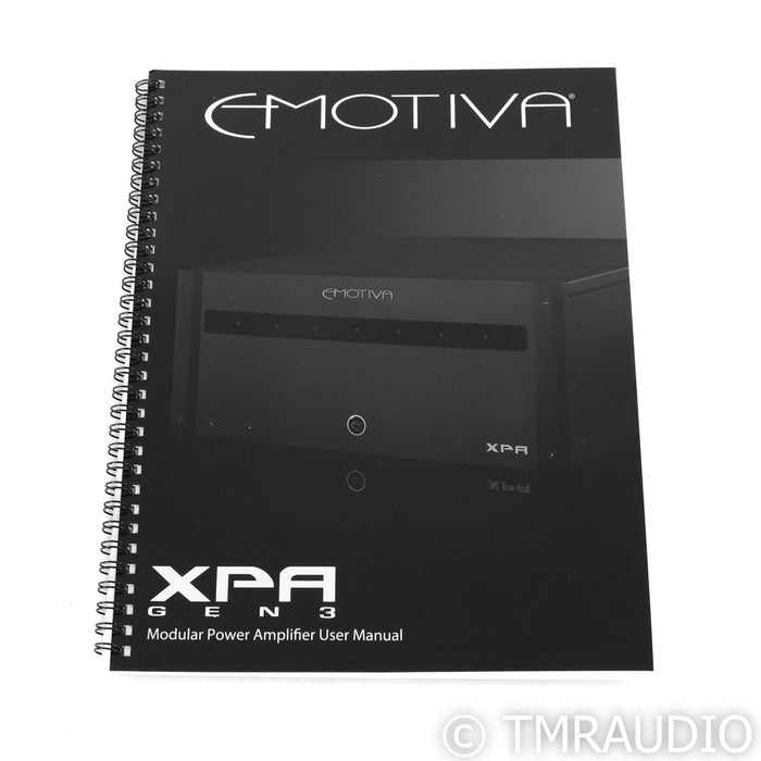 Emotiva XPA-DR3 Three Channel Amplifier; Differential Reference 3