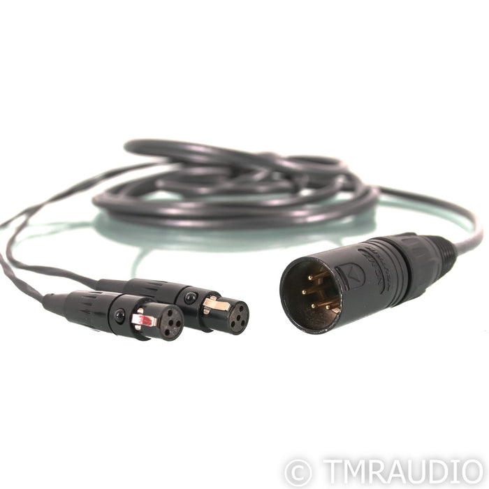 Moon Audio Silver Dragon Headphone Cable; 10ft; 4-pin mini XLR