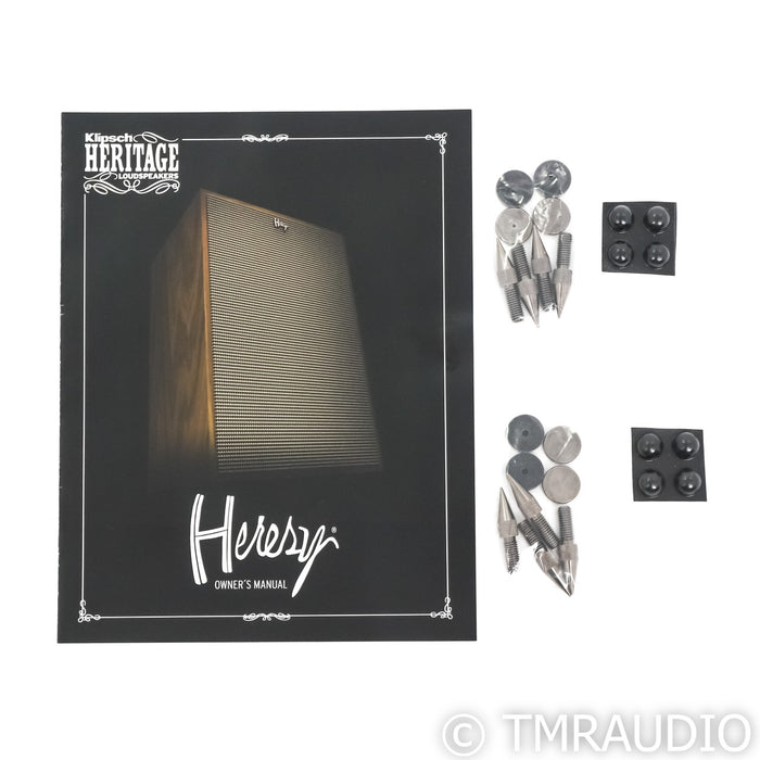 Klipsch Heresy IV Floorstanding Speakers; Black Ash Pair